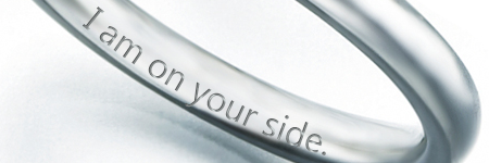 刻印入りのリング